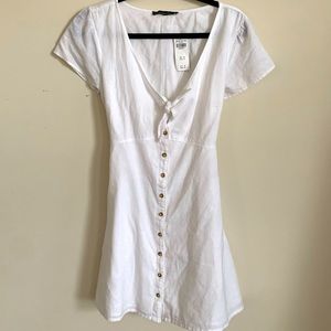 Abercrombie & Fitch White linen dress